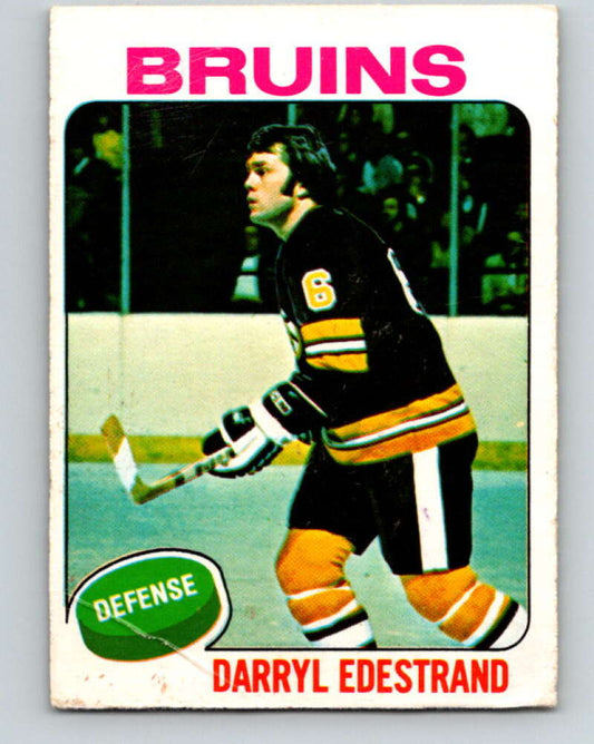 1975-76 O-Pee-Chee #11 Darryl Edestrand  Boston Bruins  V5243