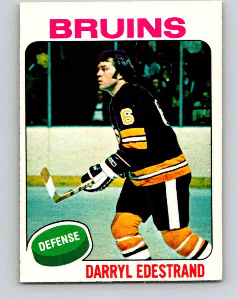 1975-76 O-Pee-Chee #11 Darryl Edestrand  Boston Bruins  V5244