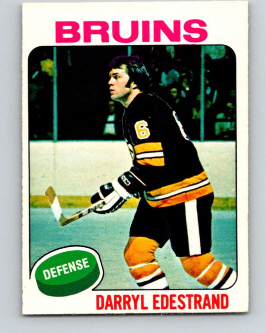 1975-76 O-Pee-Chee #11 Darryl Edestrand  Boston Bruins  V5244