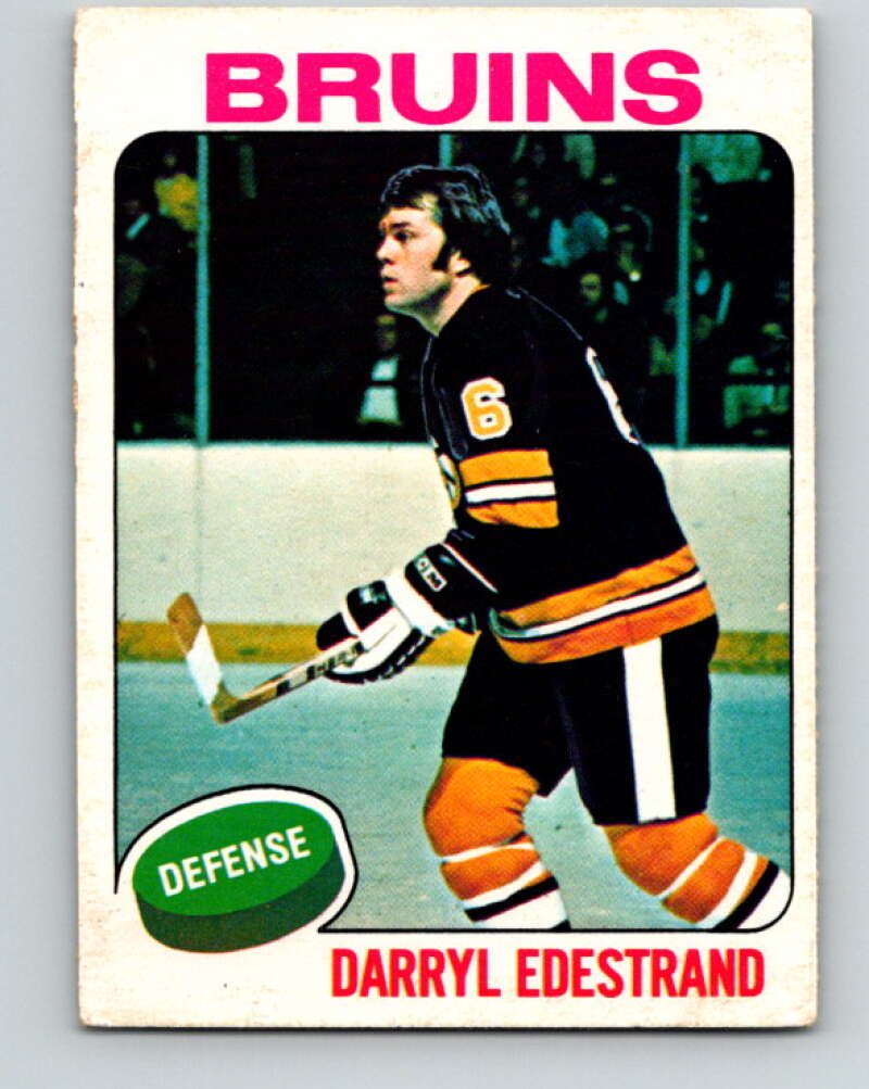 1975-76 O-Pee-Chee #11 Darryl Edestrand  Boston Bruins  V5246