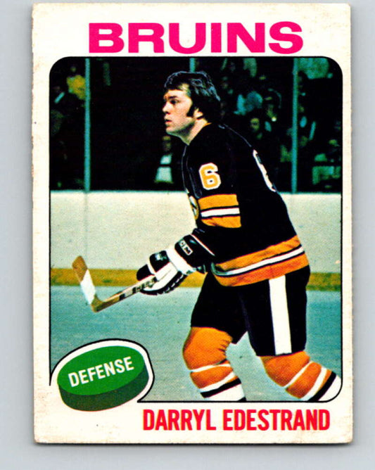 1975-76 O-Pee-Chee #11 Darryl Edestrand  Boston Bruins  V5246