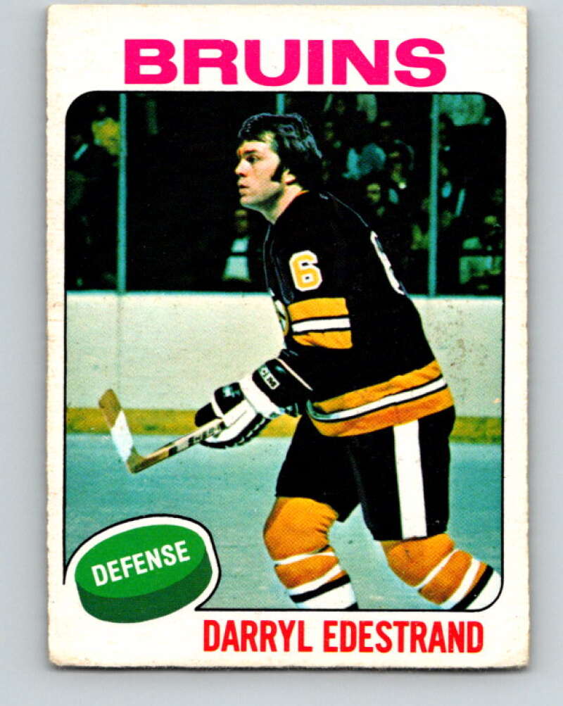 1975-76 O-Pee-Chee #11 Darryl Edestrand  Boston Bruins  V5247