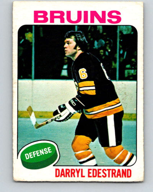 1975-76 O-Pee-Chee #11 Darryl Edestrand  Boston Bruins  V5247