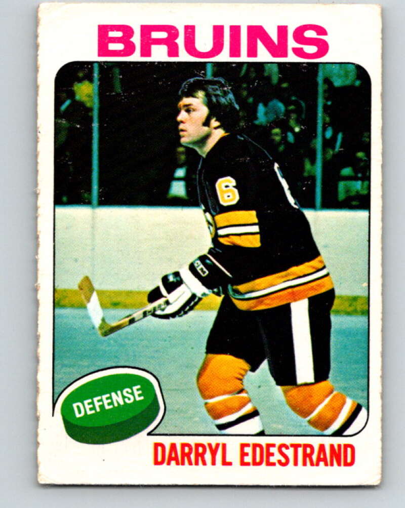 1975-76 O-Pee-Chee #11 Darryl Edestrand  Boston Bruins  V5248
