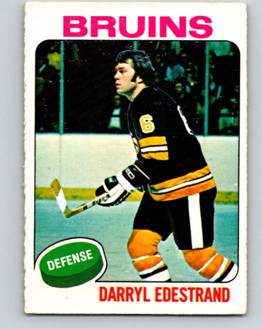 1975-76 O-Pee-Chee #11 Darryl Edestrand  Boston Bruins  V5248