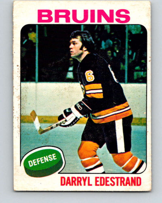 1975-76 O-Pee-Chee #11 Darryl Edestrand  Boston Bruins  V5249