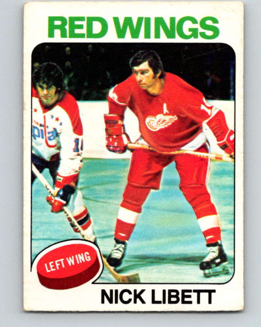 1975-76 O-Pee-Chee #13 Nick Libett  Detroit Red Wings  V5251