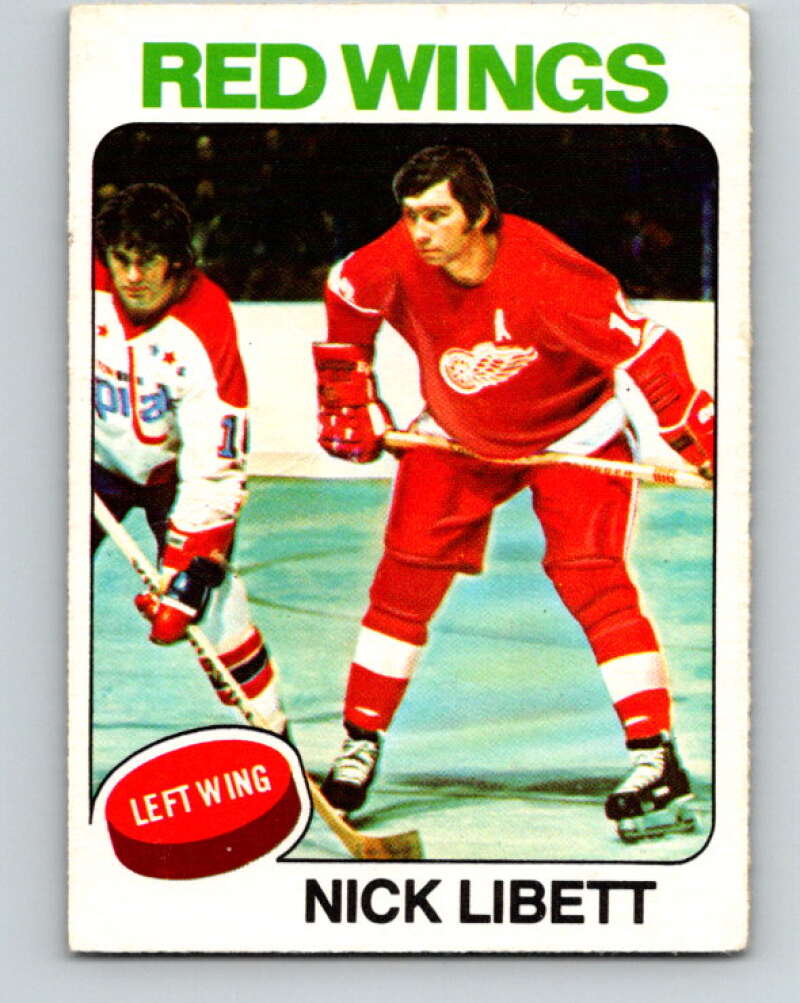 1975-76 O-Pee-Chee #13 Nick Libett  Detroit Red Wings  V5254