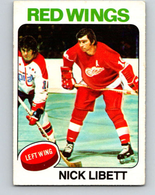1975-76 O-Pee-Chee #13 Nick Libett  Detroit Red Wings  V5254