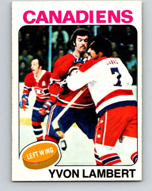 1975-76 O-Pee-Chee #17 Yvon Lambert  Montreal Canadiens  V5265