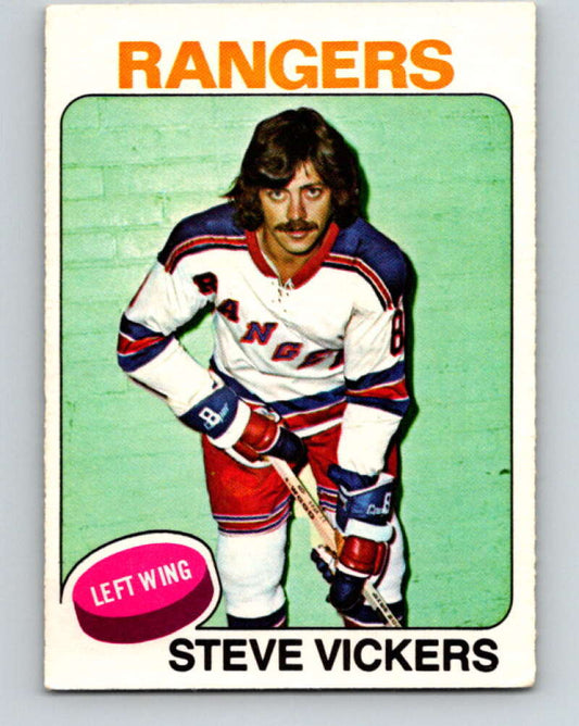 1975-76 O-Pee-Chee #19 Steve Vickers  New York Rangers  V5277