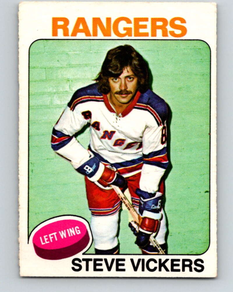 1975-76 O-Pee-Chee #19 Steve Vickers  New York Rangers  V5280