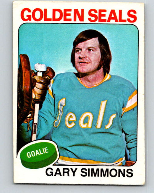 1975-76 O-Pee-Chee #29 Gary Simmons  California Golden Seals  V5326