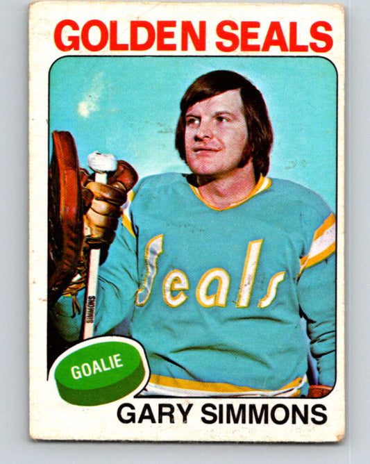 1975-76 O-Pee-Chee #29 Gary Simmons  California Golden Seals  V5327