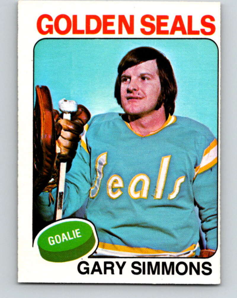 1975-76 O-Pee-Chee #29 Gary Simmons  California Golden Seals  V5328