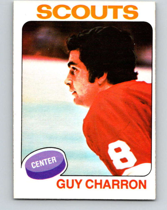 1975-76 O-Pee-Chee #32 Guy Charron  Kansas City Scouts  V5342