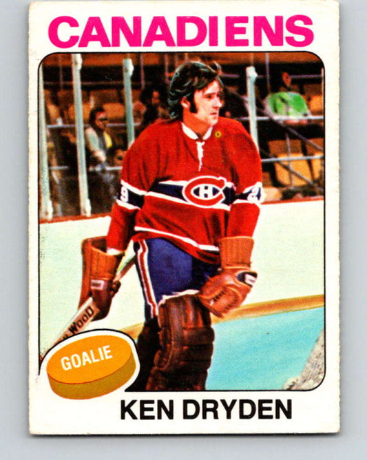 1975-76 O-Pee-Chee #35 Ken Dryden  Montreal Canadiens  V5355