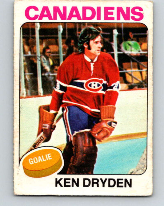 1975-76 O-Pee-Chee #35 Ken Dryden  Montreal Canadiens  V5357