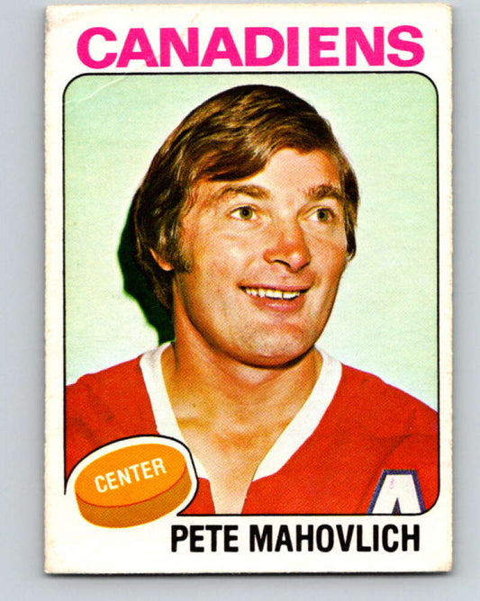 1975-76 O-Pee-Chee #50 Pete Mahovlich  Montreal Canadiens  V5401