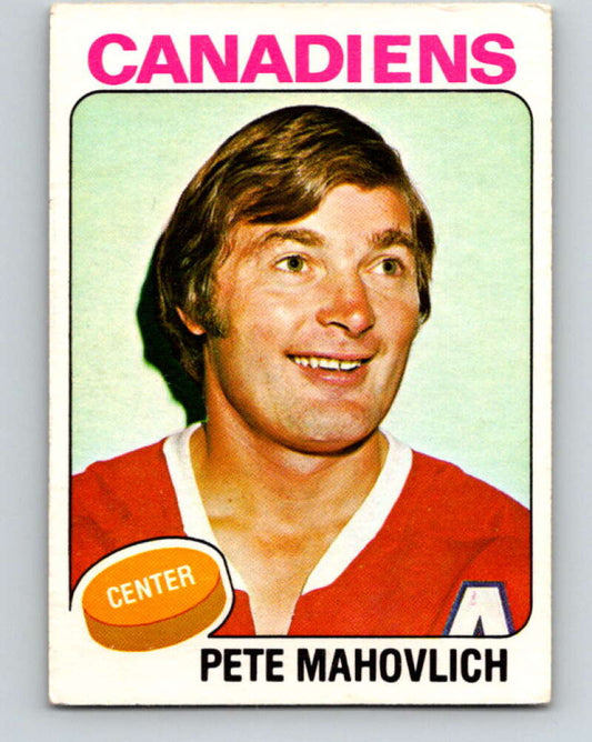 1975-76 O-Pee-Chee #50 Pete Mahovlich  Montreal Canadiens  V5403