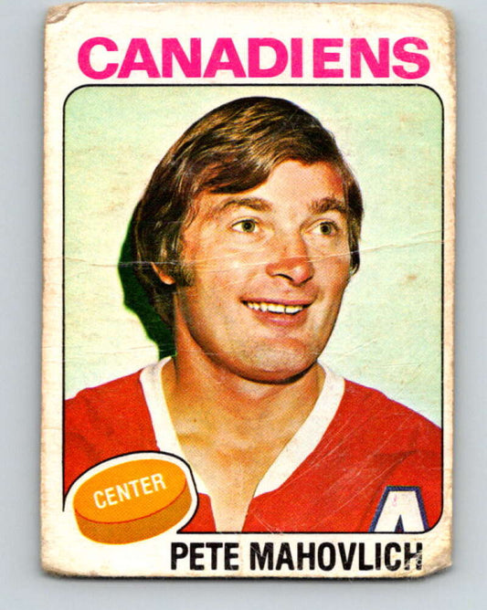 1975-76 O-Pee-Chee #50 Pete Mahovlich  Montreal Canadiens  V5404