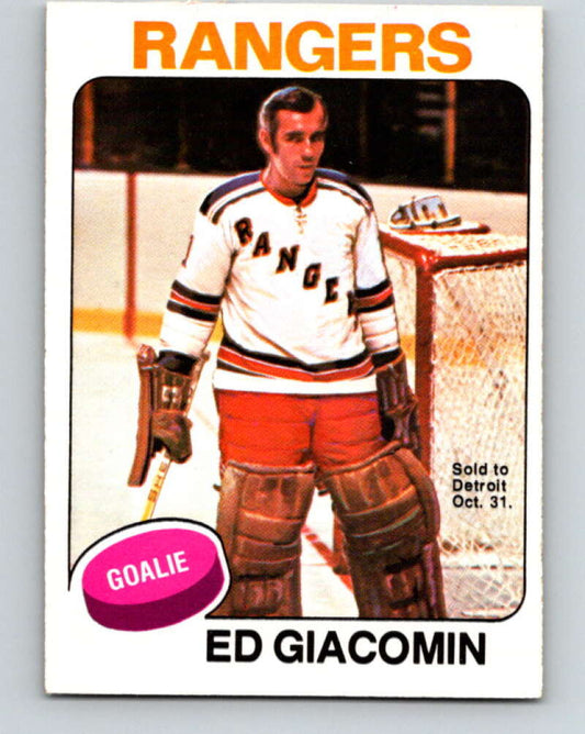 1975-76 O-Pee-Chee #55 Ed Giacomin  New York Rangers  V5422
