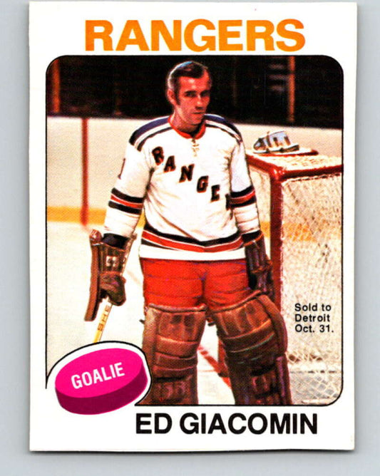 1975-76 O-Pee-Chee #55 Ed Giacomin  New York Rangers  V5425
