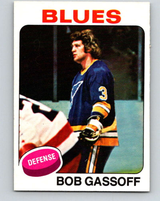 1975-76 O-Pee-Chee #58 Bob Gassoff  RC Rookie St. Louis Blues  V5435