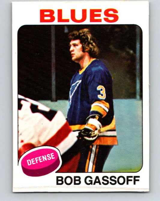 1975-76 O-Pee-Chee #58 Bob Gassoff  RC Rookie St. Louis Blues  V5436