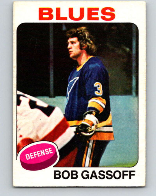 1975-76 O-Pee-Chee #58 Bob Gassoff  RC Rookie St. Louis Blues  V5437