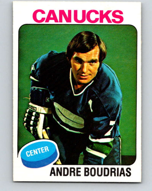 1975-76 O-Pee-Chee #60 Andre Boudrias  Vancouver Canucks  V5446