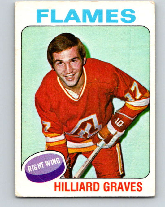 1975-76 O-Pee-Chee #62 Hilliard Graves  Atlanta Flames  V5453