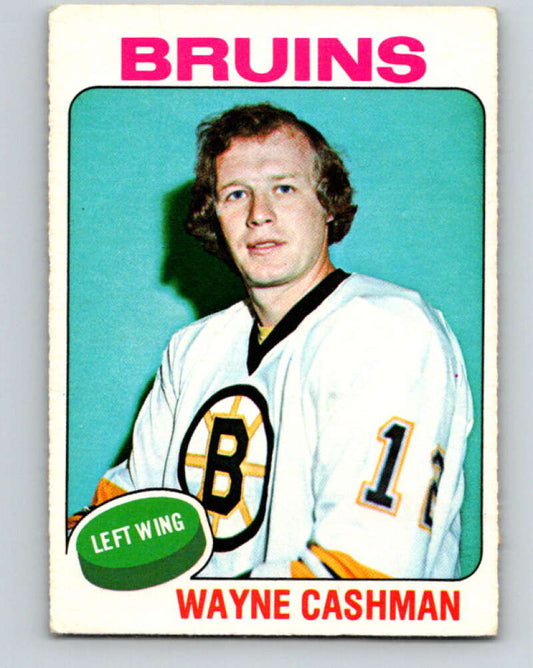 1975-76 O-Pee-Chee #63 Wayne Cashman  Boston Bruins  V5455