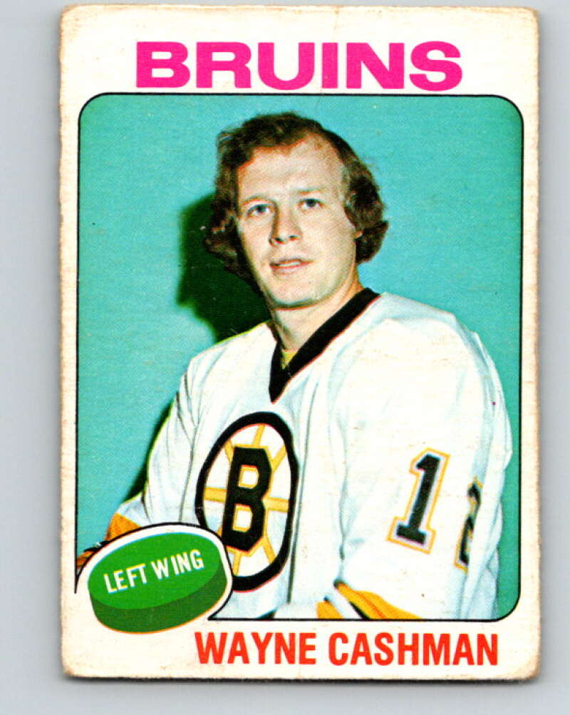 1975-76 O-Pee-Chee #63 Wayne Cashman  Boston Bruins  V5456