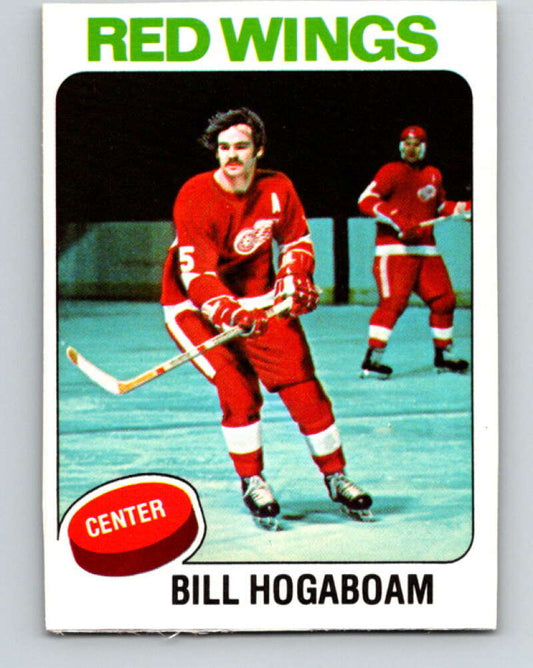 1975-76 O-Pee-Chee #67 Bill Hogaboam  Detroit Red Wings  V5466