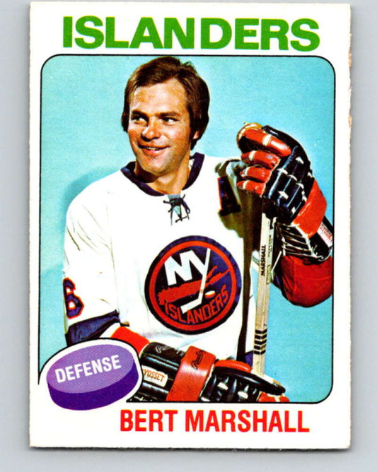 1975-76 O-Pee-Chee #72 Bert Marshall  New York Islanders  V5487