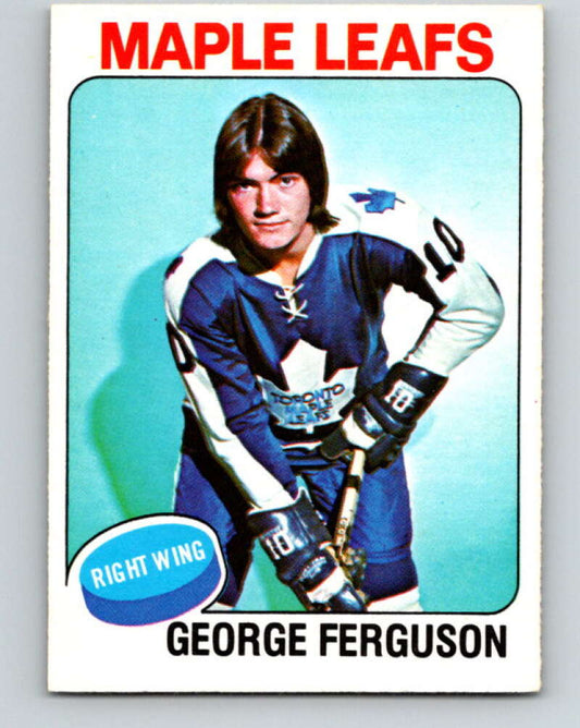 1975-76 O-Pee-Chee #77 George Ferguson  Toronto Maple Leafs  V5506