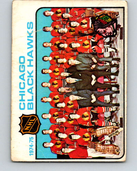 1975-76 O-Pee-Chee #84 Chicago Blackhawks CL  Chicago Blackhawks  V5537