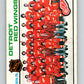 1975-76 O-Pee-Chee #87 Detroit Red Wings CL  Detroit Red Wings  V5548