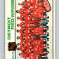 1975-76 O-Pee-Chee #87 Detroit Red Wings CL  Detroit Red Wings  V5549