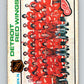 1975-76 O-Pee-Chee #87 Detroit Red Wings CL  Detroit Red Wings  V5553