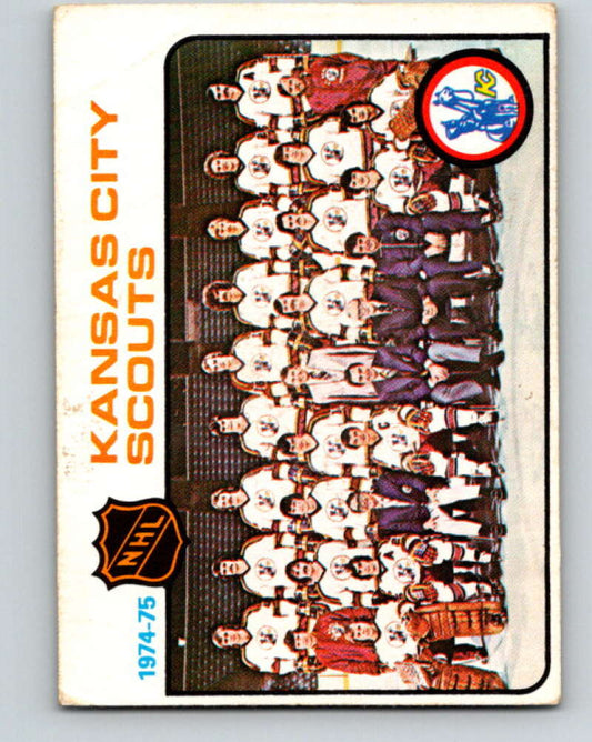 1975-76 O-Pee-Chee #88 Kansas City Scouts UER CL  Kansas City Scouts  V5558