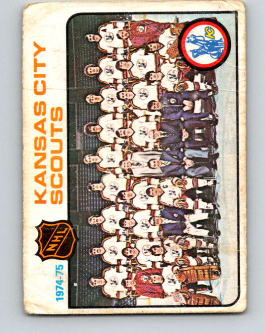 1975-76 O-Pee-Chee #88 Kansas City Scouts UER CL  Kansas City Scouts  V5559