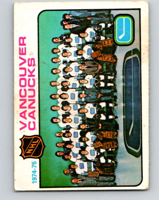 1975-76 O-Pee-Chee #97 Vancouver Canucks CL  Vancouver Canucks  V5594