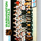 1975-76 O-Pee-Chee #98 Washington Capitals CL  Washington Capitals  V5598