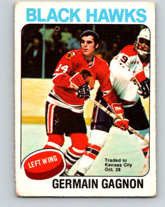 1975-76 O-Pee-Chee #101 Germain Gagnon UER  Kansas City Scouts  V5615