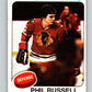 1975-76 O-Pee-Chee #102 Phil Russell  Chicago Blackhawks  V5617