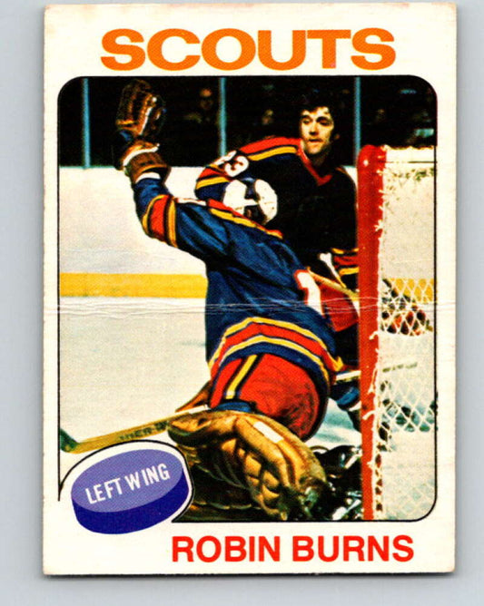 1975-76 O-Pee-Chee #104 Robin Burns  RC Rookie Kansas City Scouts  V5627