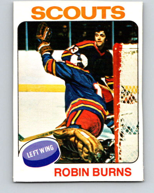 1975-76 O-Pee-Chee #104 Robin Burns  RC Rookie Kansas City Scouts  V5630