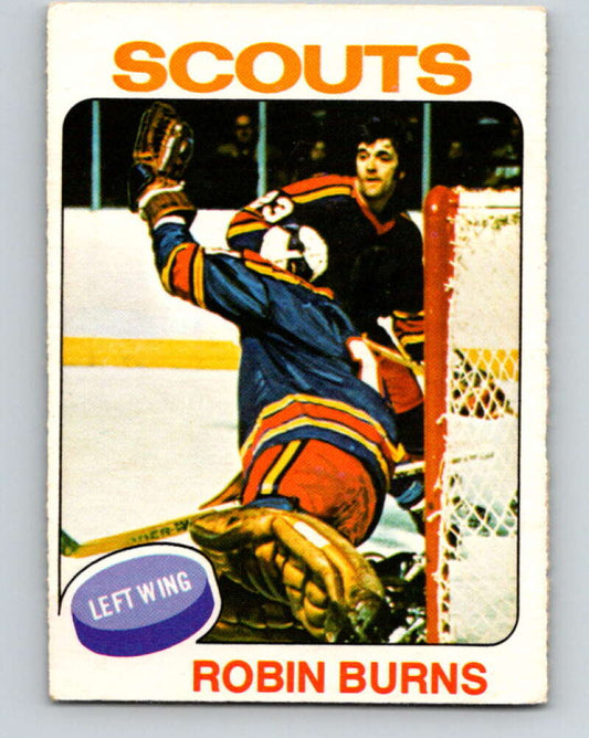 1975-76 O-Pee-Chee #104 Robin Burns  RC Rookie Kansas City Scouts  V5631